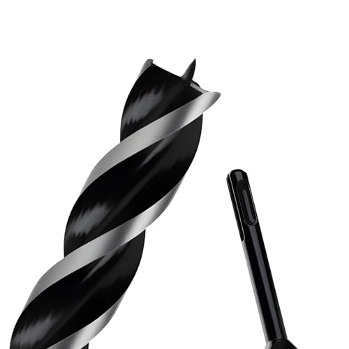 1-1/6" x 12" Auger Drill Bit with SDS Plus Shank for Wood - size: 1-1/6"x12"