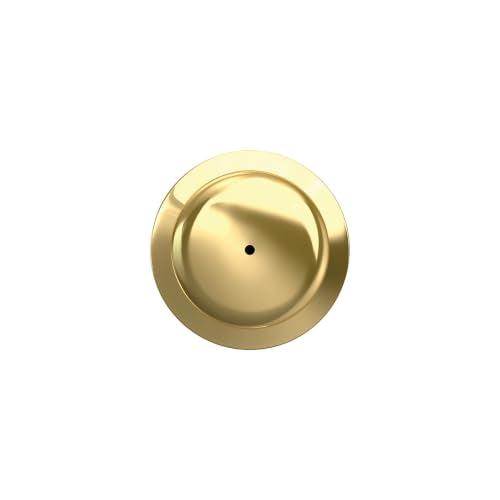 Schlage Plymouth Bed/Bath Privacy Door Knob with Lock, Bright Brass - color: Bright Brass, size: Standard