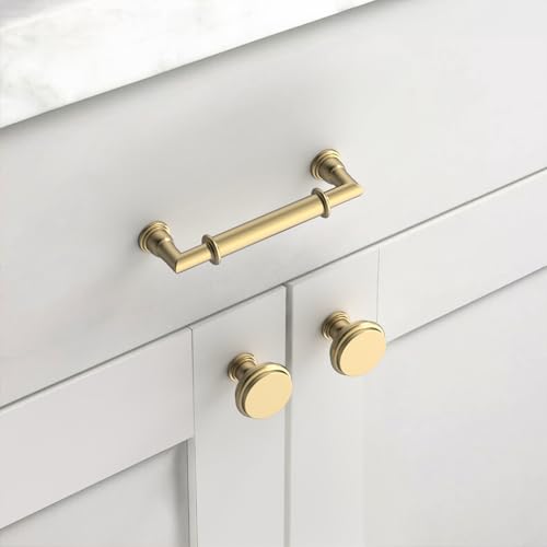 Asidrama 10 Pack 3.75 Inch(96mm) Champagne Bronze Kitchen Cabinet Handles, Cabinet Pulls Kitchen Cabinet Hardware for Cupboard Drawer Pulls 2281 - color: Champagne Bronze, size: 3.75" Hole Center