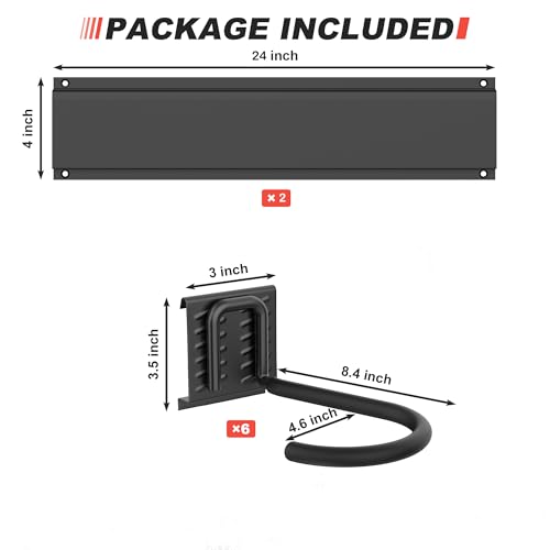 Ultrawall Stainless Steel Bike Storage Rack, Wall Mount 6 Bike Hanger - size: 6 bike
