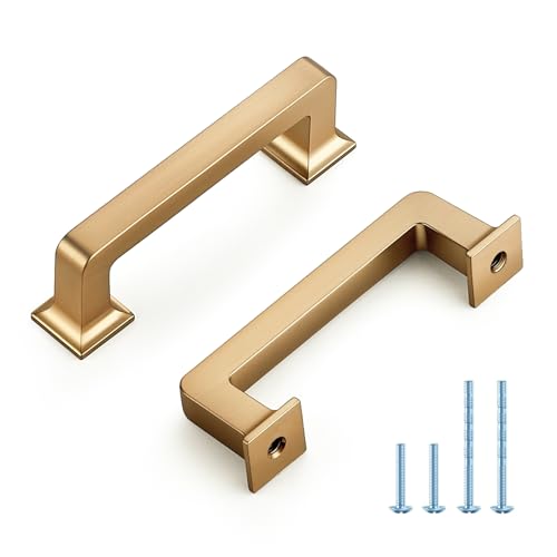 HOME EDIT Champagne Bronze Cabinet Handles Zinc Pulls 3 Inch 5 Pack - color: Champagne Bronze, size: 3 inches Hole Center