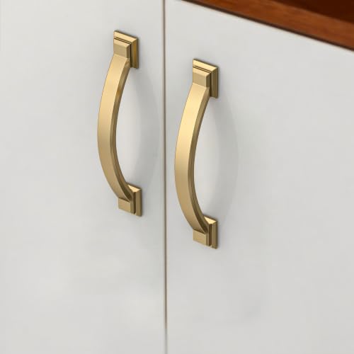 10 Pack 3.75 inch（96mm Champagne Bronze Cabinet Pulls, Champagne Gold Cabinet Handles Kitchen Arch Cabinet Hardware for Bathroom Drawer - color: Champagne Bronze, size: 3.75 inch（96mm）, style: 10 Pack