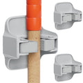 reliahom Broom Holder Wall Mount Mop Grippers organizer wall hanging, 3Pack - color: Gray, size: 3 Pack 1Rack