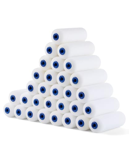 Bates- Foam Paint Roller Covers, 4 Inch, 30 Pack, Bulk High Density