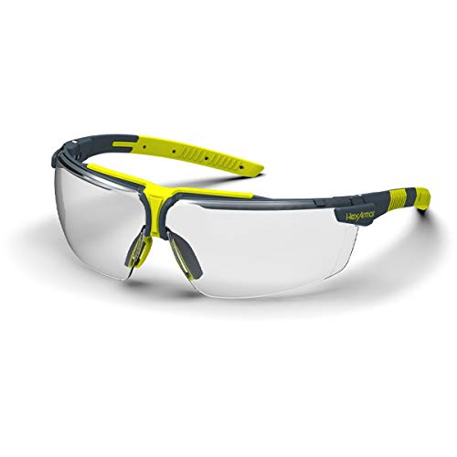 HexArmor VS300 Safety Glasses with Adjustable Side Arms Z87+ for Men and Women - color: Clear +2.0 / Anti Fog Anti Scratch