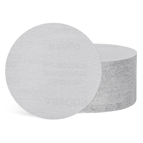 50Pcs Sanding Discs 5In 1000Grit Hook and Loop Sandpapers White - color: White, size: 5 Inch(1000 Grit)