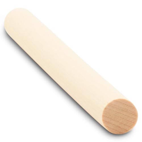 Dowel Rods Wood Sticks Wooden Dowel Rods - 1/2 x 6 Inch Unfinished Hardwood Sticks - for Crafts and DIYers - 25 Pieces by Woodpeckers - size: 1/2" x 6" Dowels