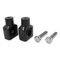 MT030-08-22-BK Black Round 7/8 Inches 22mm 7/8 Inch Handlebar Riser Clamps Compatible with H-D Boulevard Intruder VTX 1800 Tourer Shadow 750 - color: Black, size: Round 7/8 inch