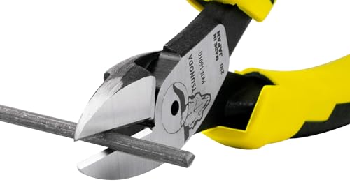 Tsunoda PKN-160TG, High-Leverage Heavy Duty Diagonal Cutters 6-inches (160mm) - size: 6-inches Elastomer Handle