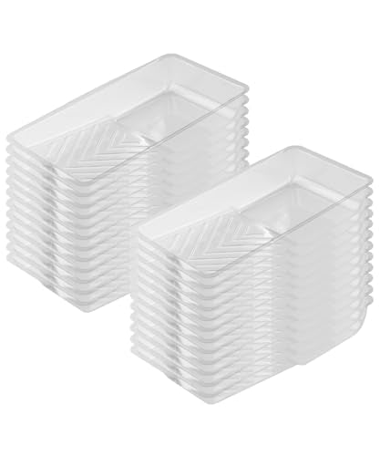 Bates- Paint Tray Liner, 4 Inch, 24 Pack, Clear, Plastic Disposable Paint Tray for Painting Walls - color: Clear, size: 24 Pack 4 Inch