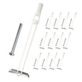 Heavy Duty Drywall Anchor Bolts Kit – 1/4"-20 with Included Bolts, Holds 270lbs Each in 1/2" Drywall, Ideal for TV Mounting & Shelves, Hollow Wall Anchors, 12 Packs