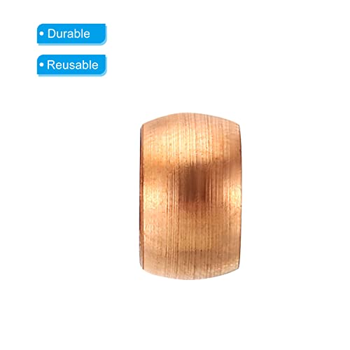 PATIKIL 8mm (5/16 Inch) Tube OD Compression Sleeves Ferrules, 5 Pack Copper Ferrule Fitting Compression Fitting Assortment Kit for Air Water Gas - size: 8mm