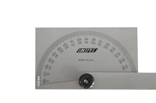 Rectangle Protractor, 0-180°, 6" Arm