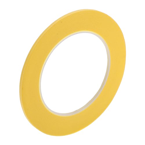 Painters Tape Easy Removal 0.1 Inches x 52.5 Yards Masking Master Tape Yellow - color: Yellow, size: 0.1 Inches x 52.5 Yards