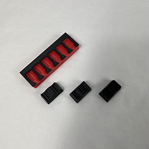 MagAttach Socket Extension Organizers (1/4", Red/Black) - color: Red/Black, size: 1/4"