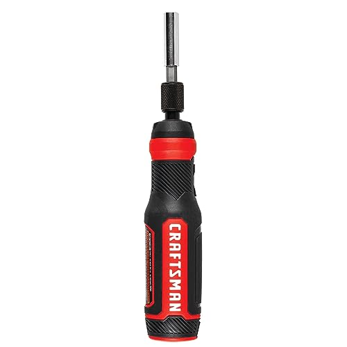 CRAFTSMAN 4V Electric Screwdriver Set, 300 RPM, Micro-USB Charging Port, 3-Stage Battery Charge Indicator (CMHT66718B20)
