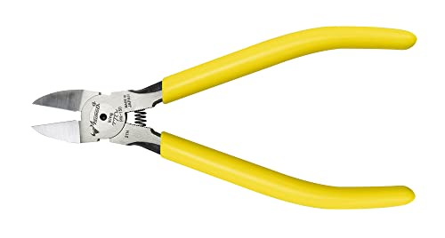 Tsunoda PN-150, 6-Inch Precision Flush Cutter for Plastic, Diagonal Cutting Pliers, Made in Japan - size: 6-Inch