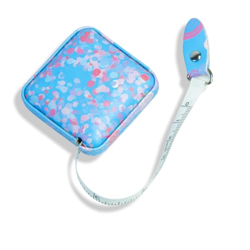 Mini Retractable Soft Tape Measure for Sewing, Cloth Fabric Body Measurements, LCE Blue - color: Ice blue