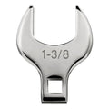 1/2'' Full Polish Drive Jumbo Crowfoot Wrench, Open End Wrench, SAE, 1-3/8'', CR-V Steel, Tools for Mechanics Maintenance or Repairs, Access Fasteners in Tight Spaces Work Hard-To-Reach Areas - size: SAE-1-3/8''
