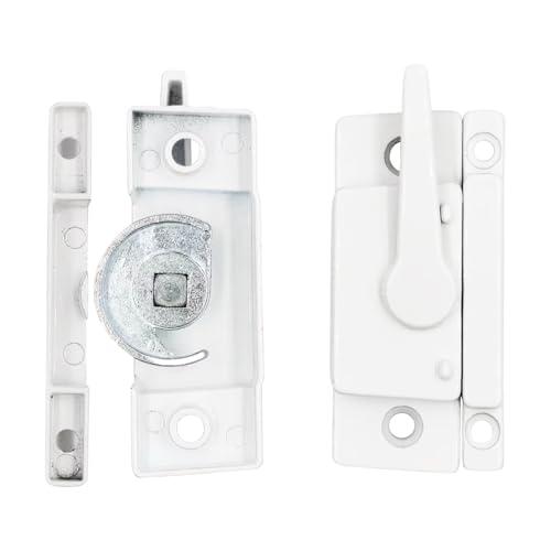 4 Pack Sliding Window Sash Locks Cam Action Window Locks Window Latches Replacement for Vertical and Horizontal Sliding Windows (White)