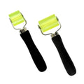 2 PCS Car Sound Deadening Roller, Large 1.97" & Small 1.18" Rubber Noise Insulation Mat Roller, Auto Seam Roller DIY Installation Tool for Heat Insulation Mat Wallpaper (Black)