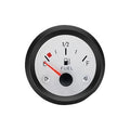 Fuel Level Gauge, 2.22" Pointer Marine Fuel Gauge Kit, 12V E-1/2-F Vehicle Tank Gage Replacement Accessories, for Most Cars, Boats, Vessels, Marine Trucks, Motorcycles (White) - color: White