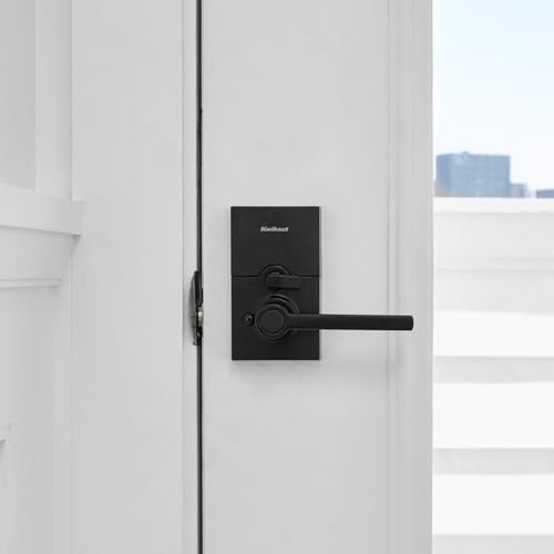 Kwikset 917HFL-514S Smartcode Keypad Electronic with Halifax Lever SmartKey with 6AL Latch and RCS Strike Matte Black Finish - color: Matte Black