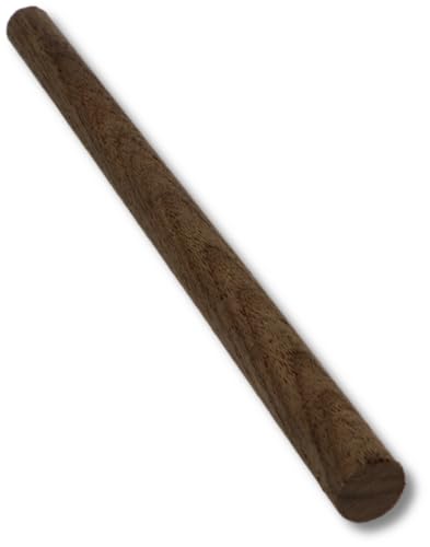 Wooden Dowel Rods - Walnut, Purpleheart, and Cherry in Each Pack - 3/4 x 12 Inch (Pack of 3) - Kiln-Dried Unfinished Natural Hardwood Dowels for Crafts and Woodworking
