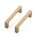 Ravinte Champagne Bronze Kitchen Square Cabinet Handles 3 Inch 10 Pack - size: 3 Inch Hole