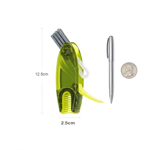 3 Pcs 4 in 1 Cup Lid Gap Cleaning Brush Set - Multifunctional Bottle Cleaning Brush Portable Silicone Cup Lid Cleaner | Tools for Home Kitchen and Travel