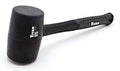 Titan 63232 32oz Rubber Mallet, Non-marking Double-faced Solid Head, 15" Shock Absorbing Fiberglass Handle with Textured Grip - style: 32oz Black