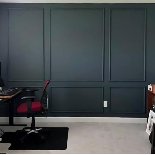 Peel and Stick Wall Molding Kit – Pre Cut Wainscoting Panels, DIY Molding Trim for Walls, Easy Install Accent Wall Kit, Peel and Stick Wainscoting Panels, Wainscoting Panels