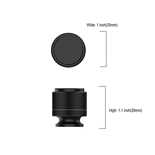 Asidrama 30 Pack Matte Black Kitchen Cabinet Knobs - Knurled Dresser Drawer Cabinet Hardware Zinc Knobs for Dresser Drawers - color: Matte Black, style: 30 Pack