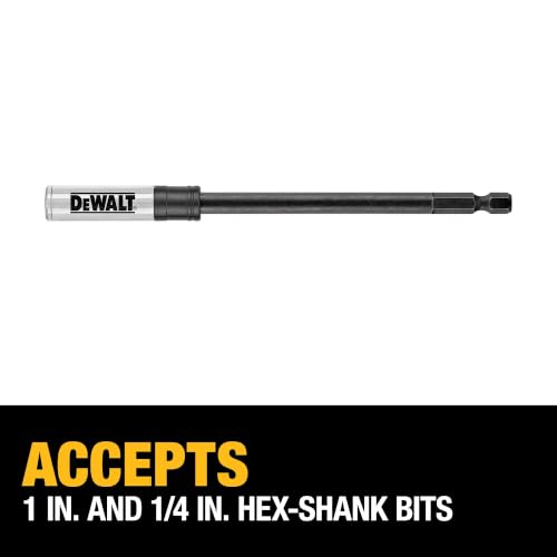 DEWALT Drill Bit Holder Extension, Impact Ready, 6-Inch (DWA6HLDFT)
