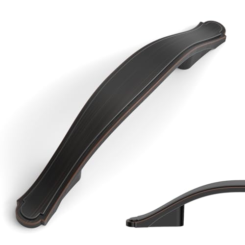 Amerdeco 10 Pack Oil Rubbed Bronze Cabinet Pulls 3 Inch(76mm) Hole Center Drawer Pulls Cabinet Hardware Kitchen Cabinet Handles for Bathroom Dresser Pulls ZH0068 - color: Oil Rubbed Bronze, size: 3"/76MM Hole Center