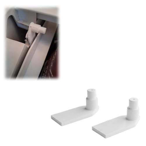 Refrigerator Pantry Door Hinge Repair Kit for Whirlpool, Replaces W10874836, WP12656023, 12656014, WP8268846, 2-Pack (Left & Right) for Broken Fridge Drawer Hinges