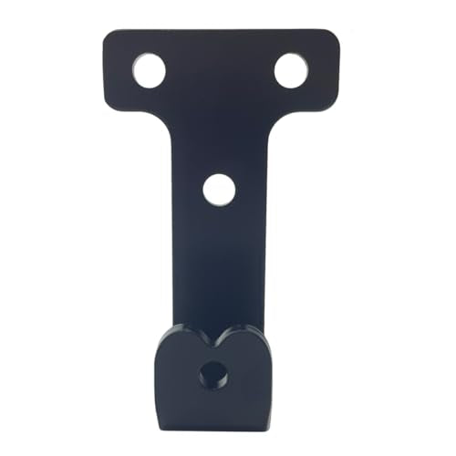 4 PCS black heavy duty metal flat j hooks for hanging 180 lbs,wall mount hooks,plant hanger large steel utility masonry industrial hook for Hanging Garage Storage Home Office Gym Sports Equipment(M) - size: Medium