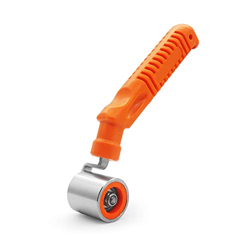 CARTINTS Wallpaper Roller Seam Roller Steel Hand Roller with Anti-Slip Handle, Ideal for Car Audio Sound Deadening Application, Wallpaper, Vinyl, and Home Decoration - color: Metal Roller