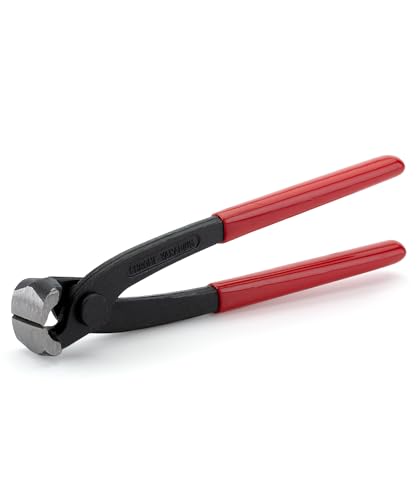 Bates Nail Puller - Red, 8-Inch, End Cutting Pliers, Carpenter Tool, Staple Puller - color: Red, size: 8", 1 Pack