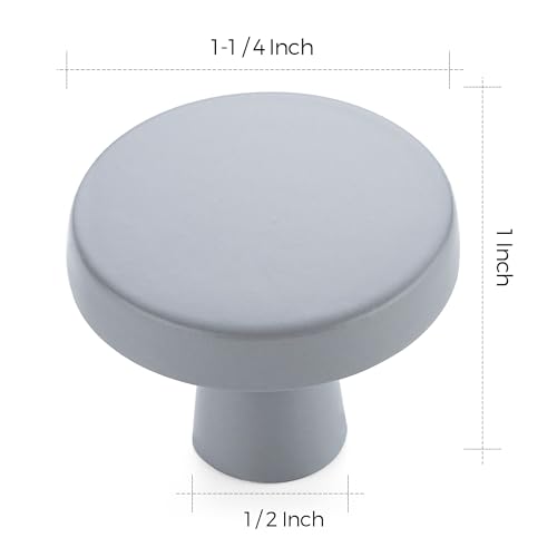 Ravinte Grey Drawer Pulls, 1-1/4 Inch Cabinet Knobs,25 Pack - color: Gray