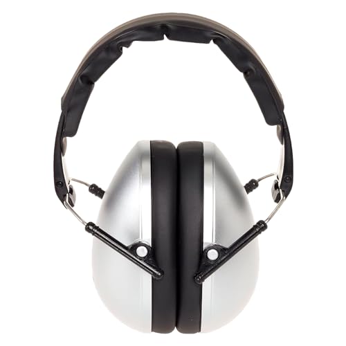 BANZ Kidz Earmuffs 2 Years & Older - Loud Noise Cancelling, Size Adjustable - color: Silver