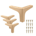AODIOU Furniture Legs Modern Feet: Gold Metal Furniture Legs 4 Inch DIY Replacement Couch Legs Set of 4 - color: Gold, size: 4'' / 10cm(4PCS)