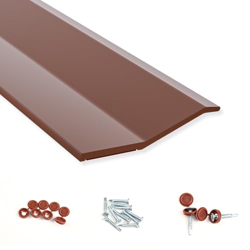 Elvone Garage Door Seal Top and Sides with Nails, 20 FT, Brown - color: Brown, size: 20ft