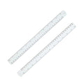 Unjoo Stainless Steel Ruler, 2-Pack, 12 Inch/30 cm Dual Scale Ruler - size: 12 inch 2 pack