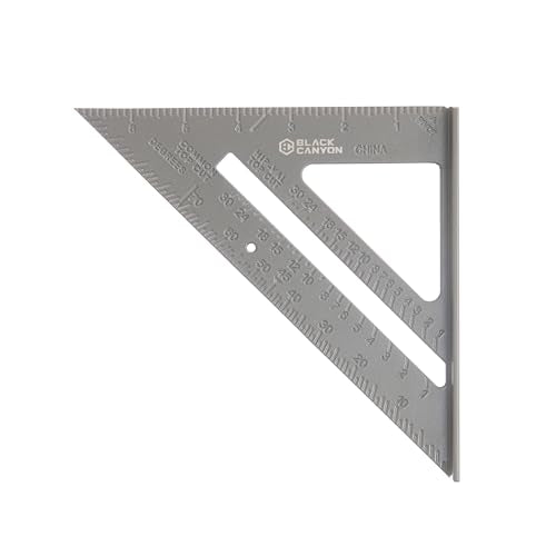 BLACK CANYON 7 Inch Rafter Angle Square, Aluminum - size: 7"