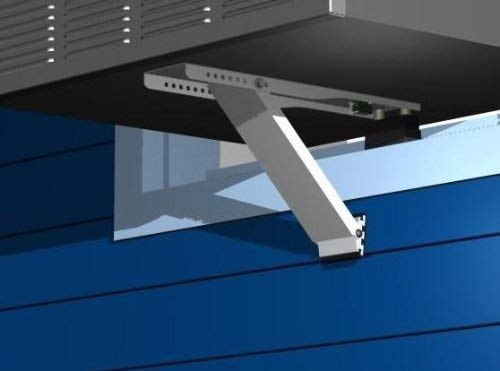 Window AC Support - Holds up to 160 lbs - Heavy Duty Single Arm Air Conditioner Bracket - Easy Install for Apartment Windows - Alpine Hardware - size: HEAVY DUTY-ONE ARM