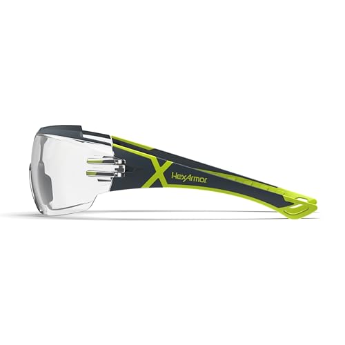 HexArmor MX300 Safety Glasses | Anti-Fog | ANSI Z87+ | 100% UV Protected - color: Clear Trushield