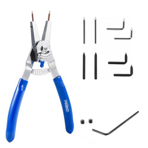 8-Inch Snap Ring Plier Internal/External with Interchangeable Tips - size: 8-Inch