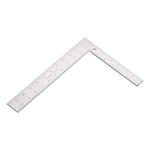 Empire Level 100IM Steel Carpenter Square with Inch and Metric Graduations, 8-Inch by 12-Inch