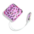 Mini Retractable Soft Tape Measure for Sewing, Cloth, Fabric & Body Measurements Measuring Tape for Body Measurements - color: Pink leopard print